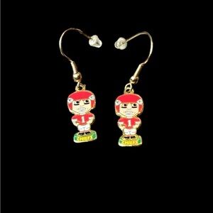 Kansas City Chiefs Dangle Pierced Earrings